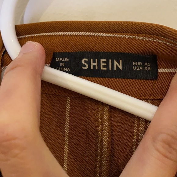 SHEIN sleeveless trench in stripe XS - Picture 4 of 9